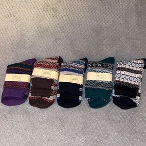 6 pack crew length winter sock set